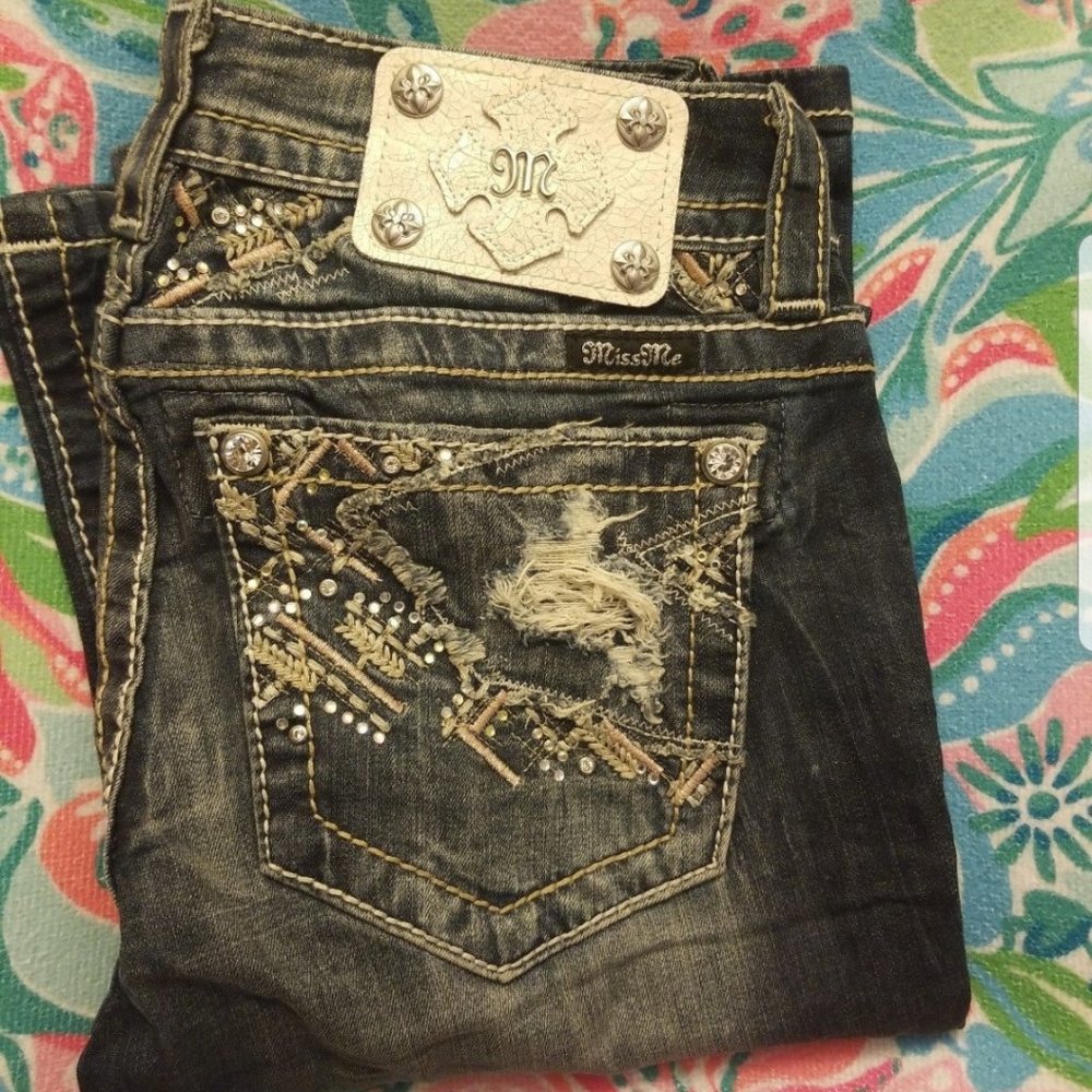 Womens Miss Me Buckle Jeans sz 25×31
